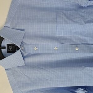 Jos. A. Bank Light Blue Grid Dress Shirt